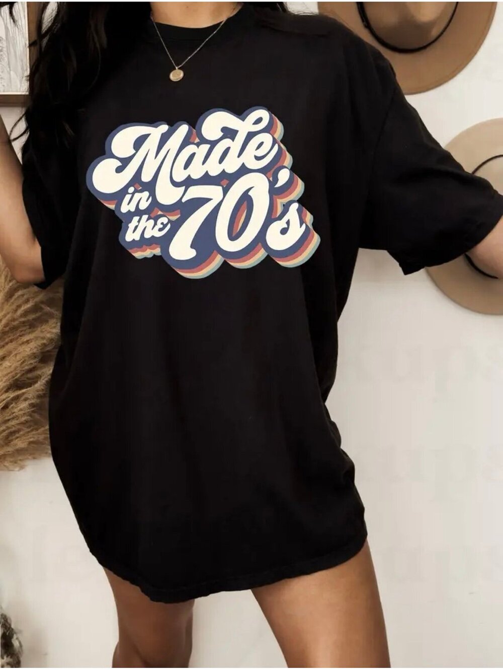 New - Sooo Comfy - T-Shirt Dress - “Made In The 70’s” - Size M